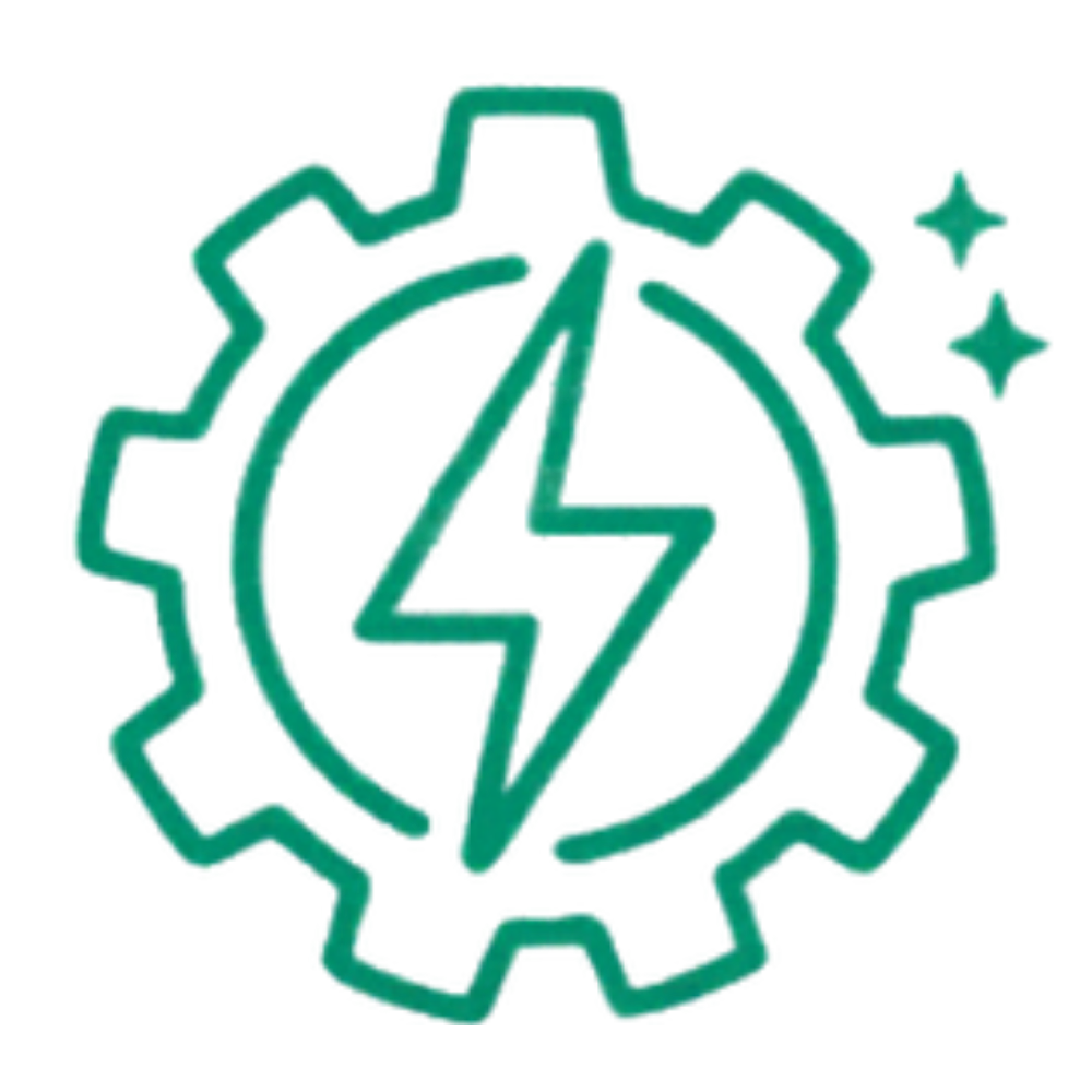 Battery repair icon with wrench and screwdriver inside circular arrows representing maintenance and servicing
